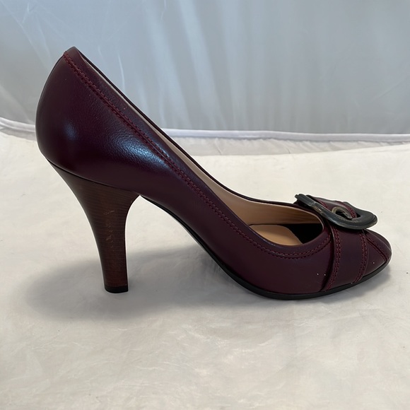 Fendi leather open toe pumps - Picture 5 of 10